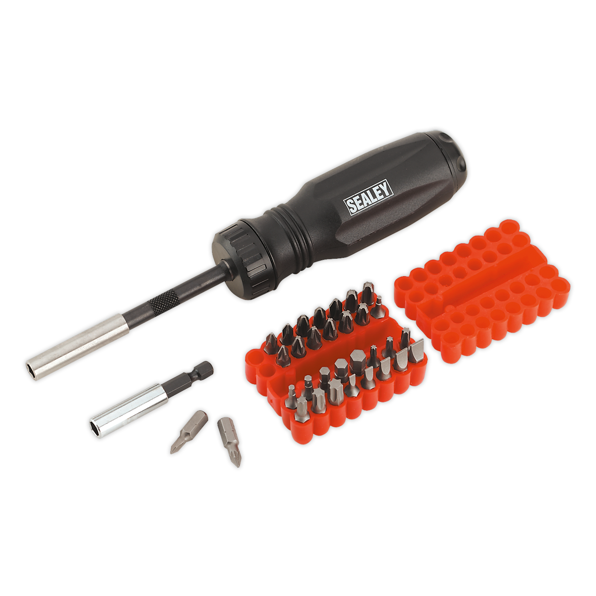 Sealey Gearless Ratchet Screwdriver Set 34pc