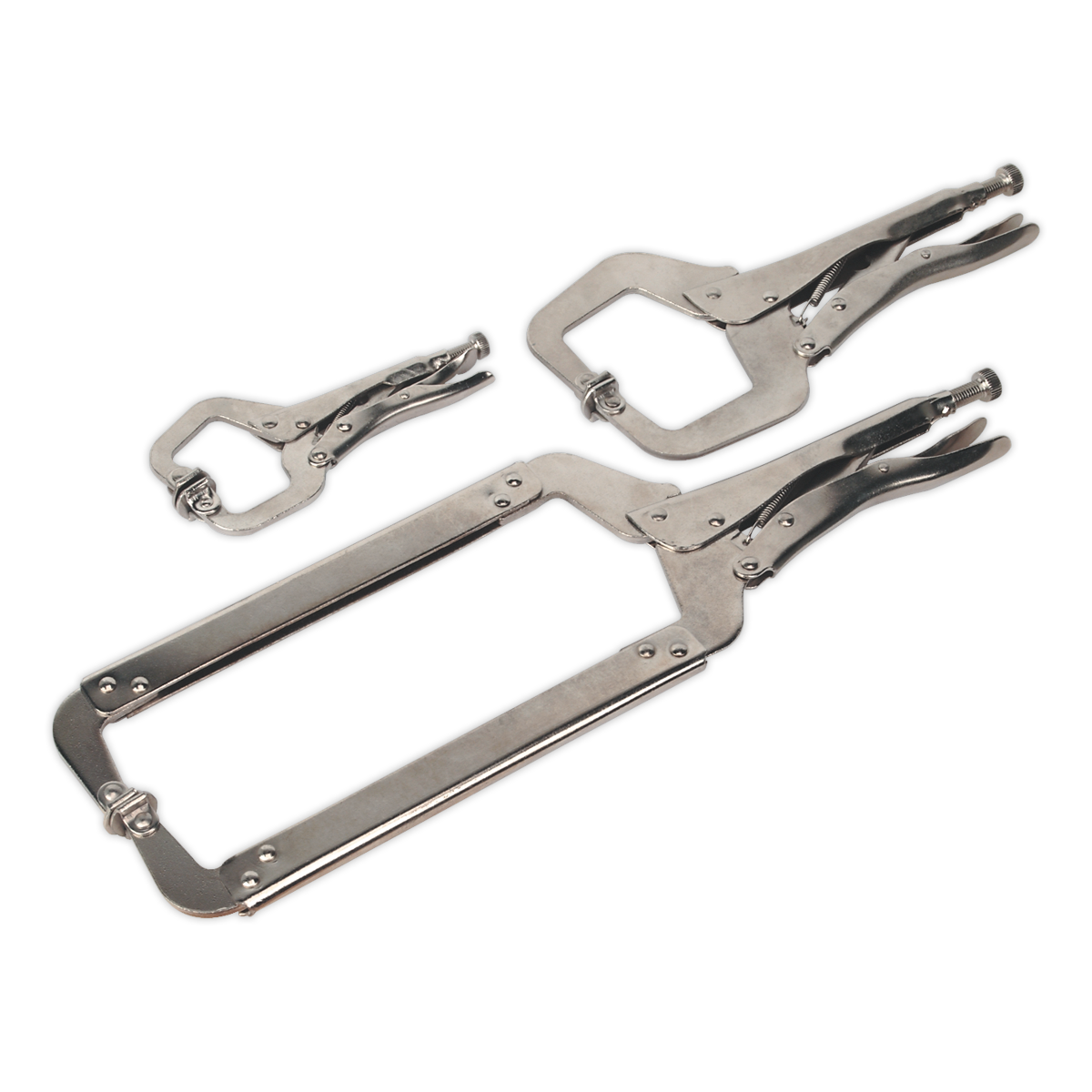 Sealey Locking 'C' Clamp Set 3pc