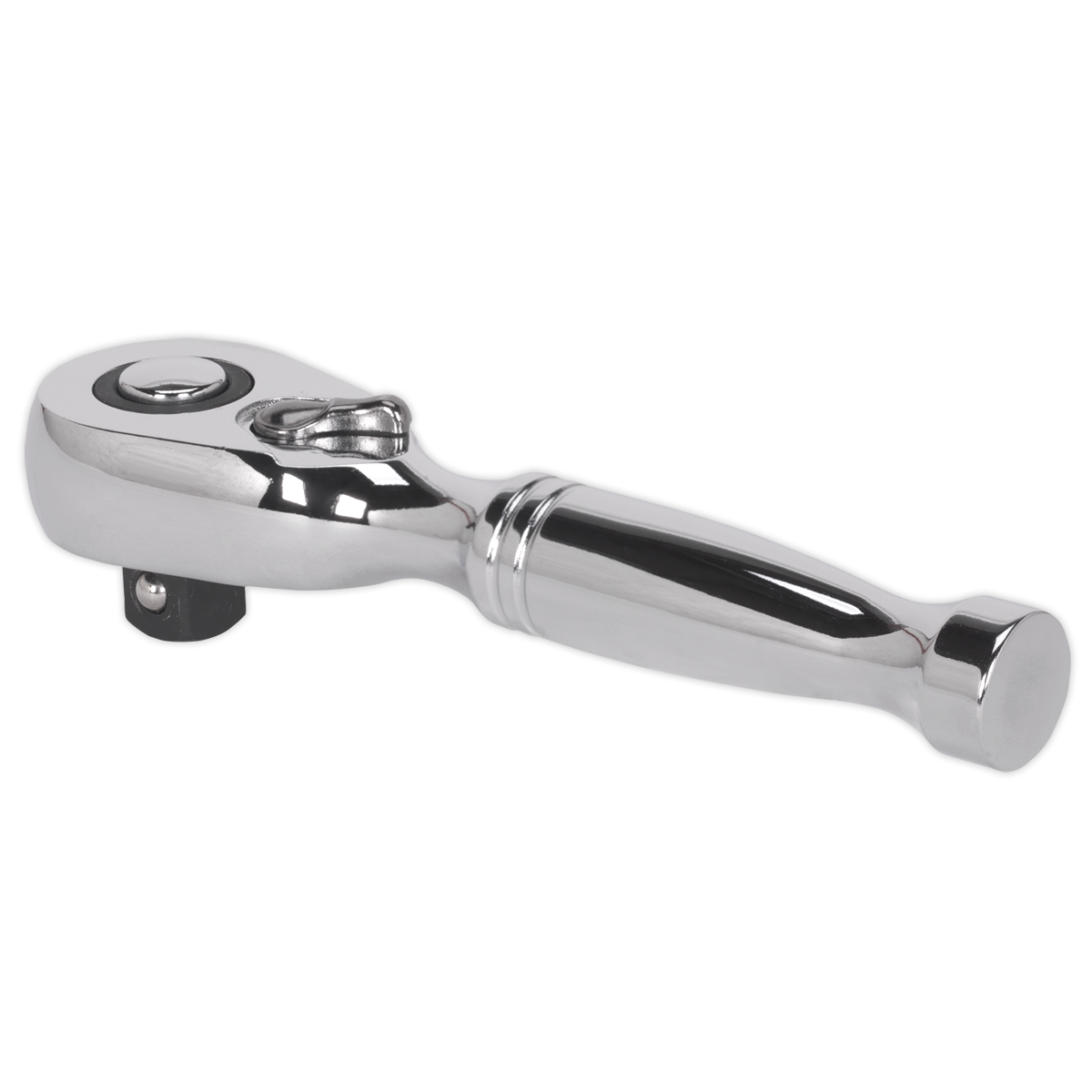 Sealey Stubby Ratchet Wrench 3/8"Sq Drive Pear-Head Flip Reverse