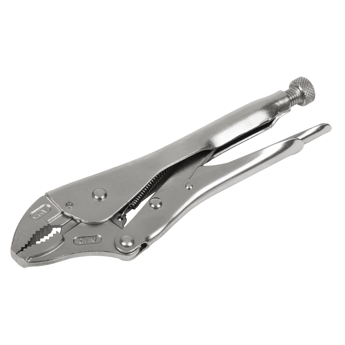 Sealey Locking Pliers Curved Jaws 225mm 0-47mm Capacity