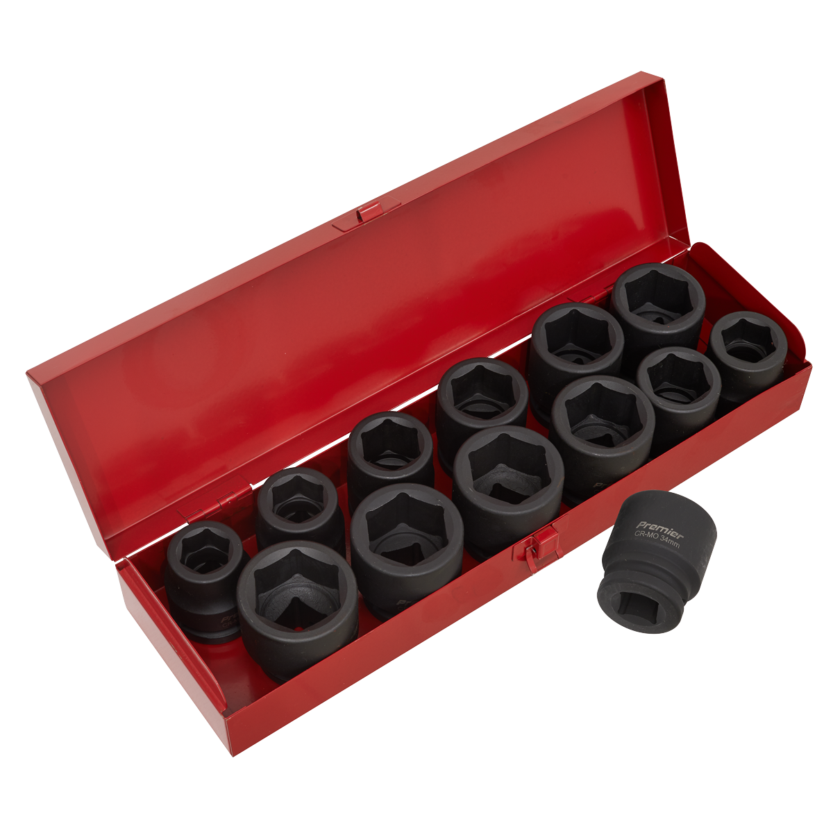 Sealey Impact Socket Set 13pc 3/4"Sq Drive Metric/Imperial