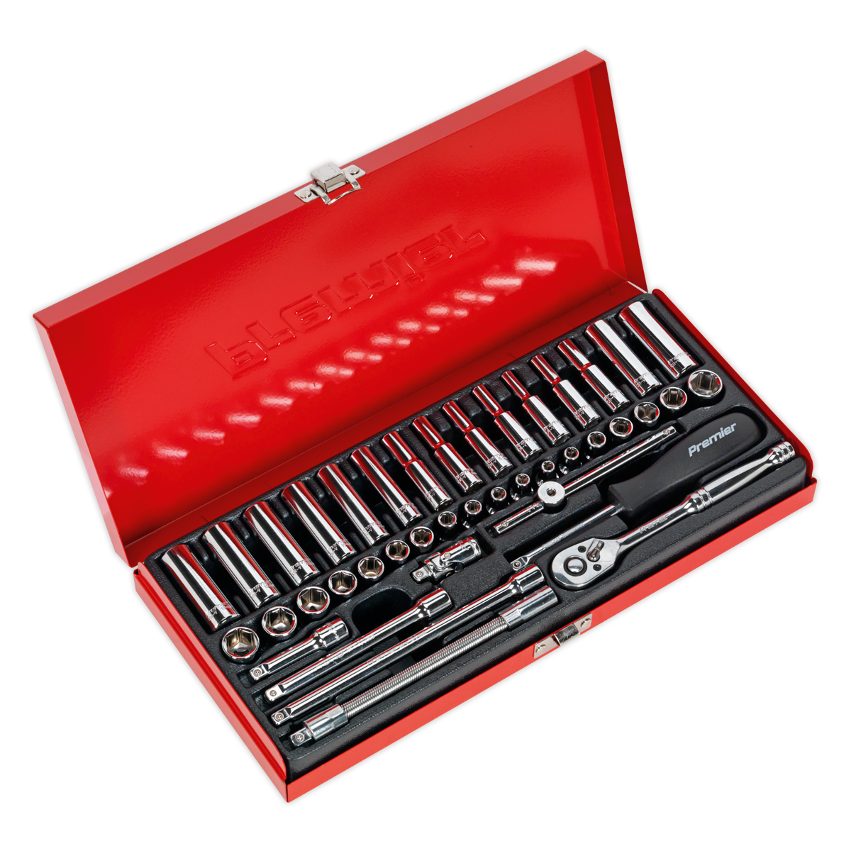 Sealey Socket Set 41pc 1/4"Sq Drive 6pt WallDrive® - Metric/Imperial