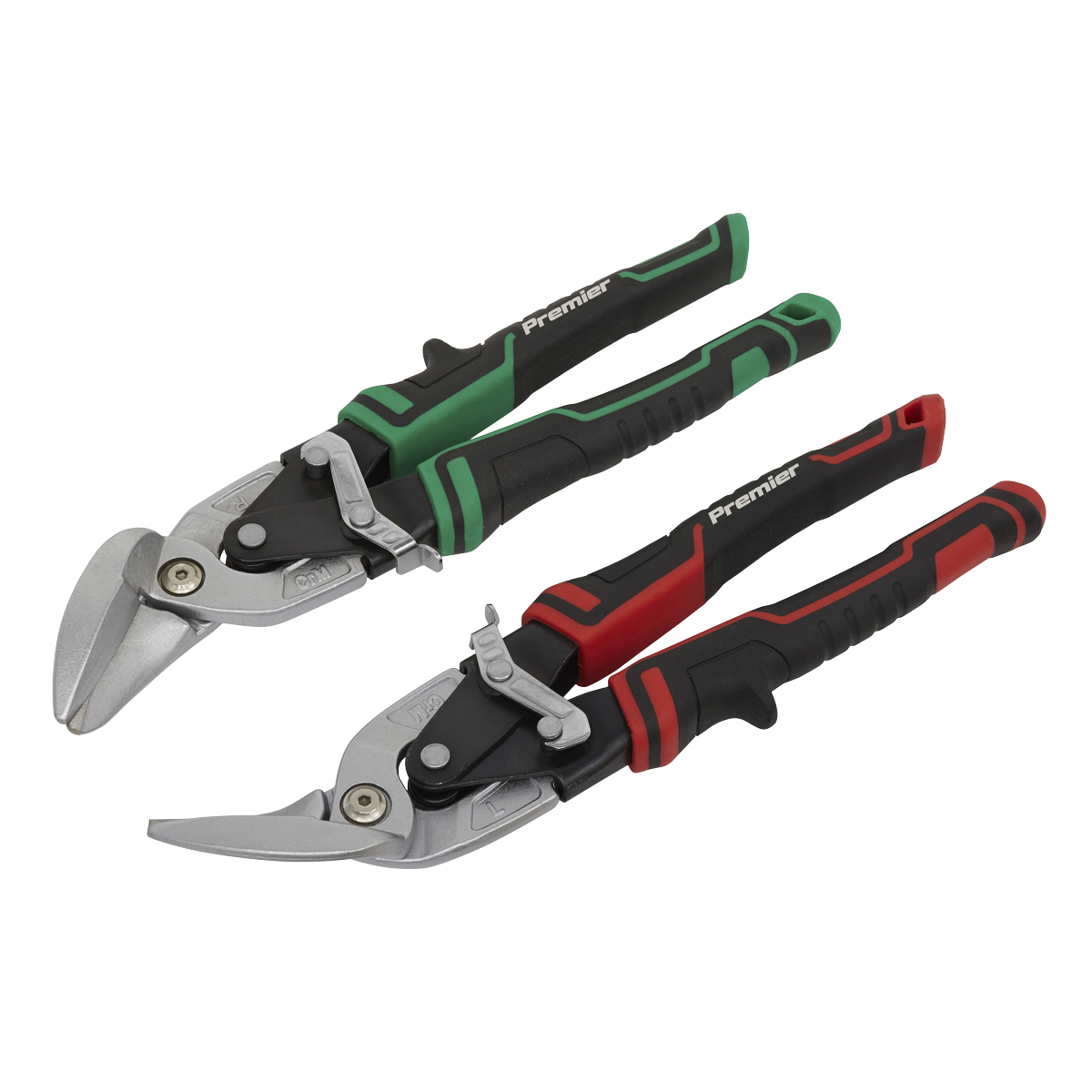 Sealey High Leverage Offset Aviation Tin Snip Set 2pc