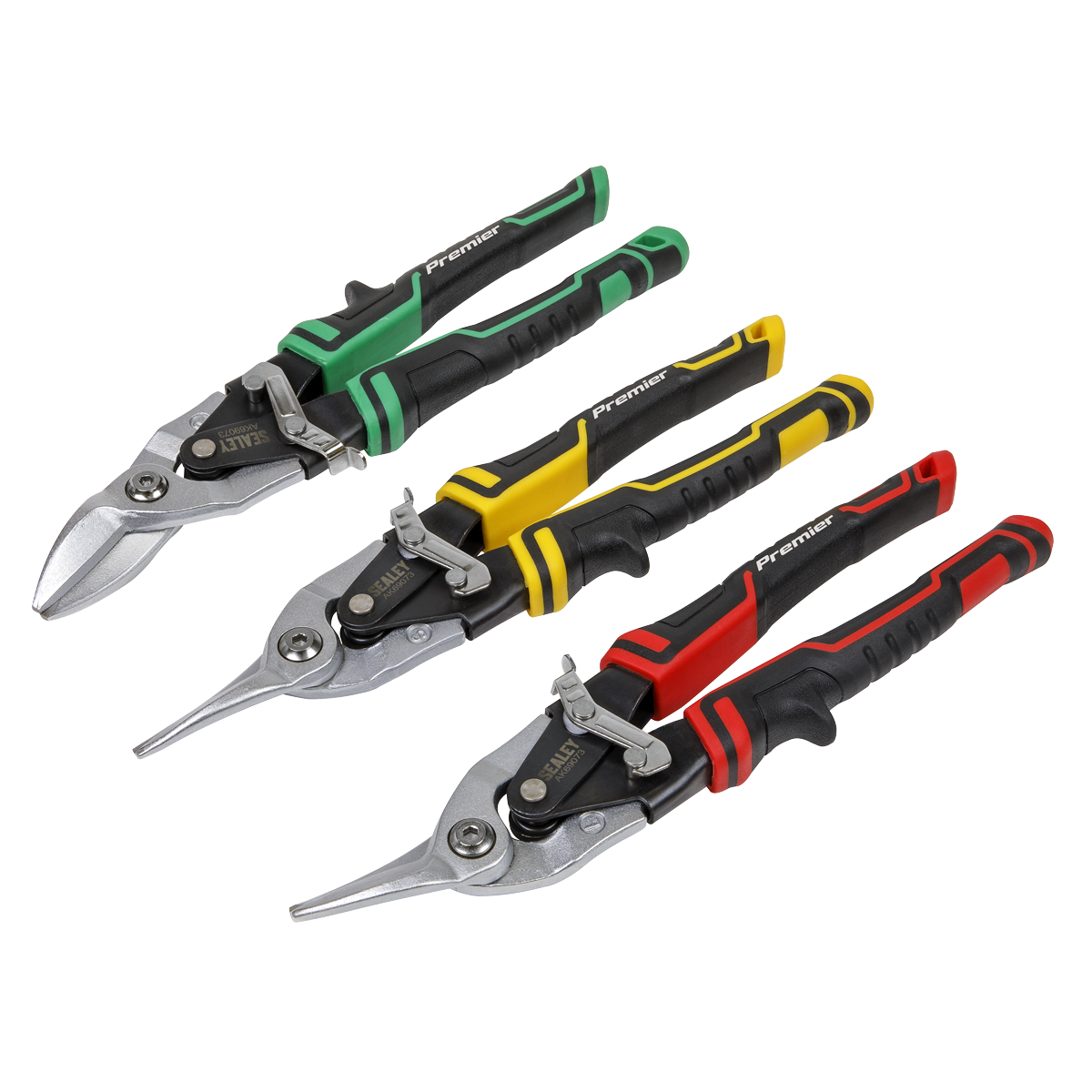 Sealey High Leverage Aviation Tin Snip Set 3pc