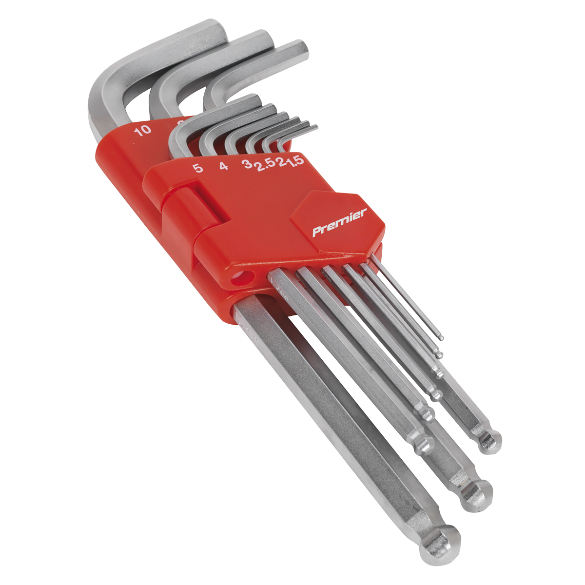 Sealey Ball-End Hex Key Set 9pc Long Metric AK7139