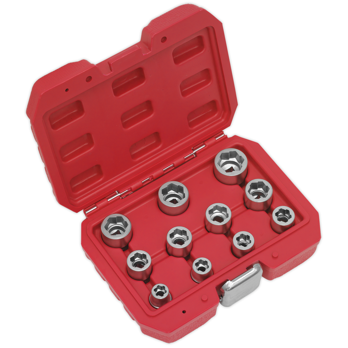 Sealey Bolt Extractor Socket Set 11pc 3/8"Sq Drive Metric