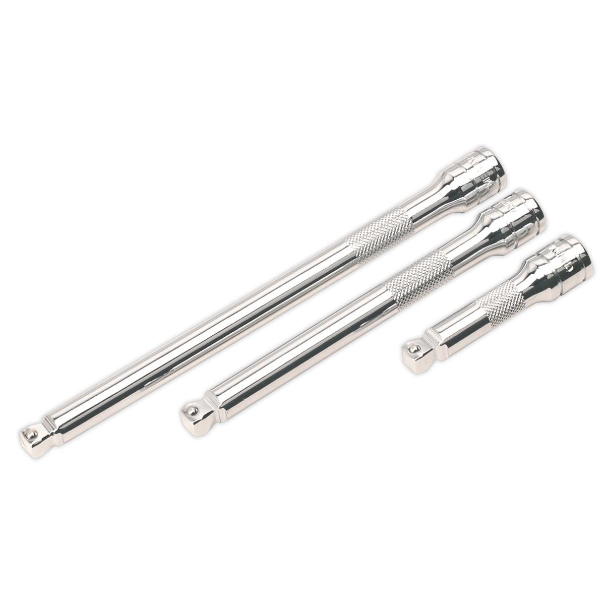 Sealey Wobble/Rigid Extension Bar Set 3pc 3/8"Sq Drive