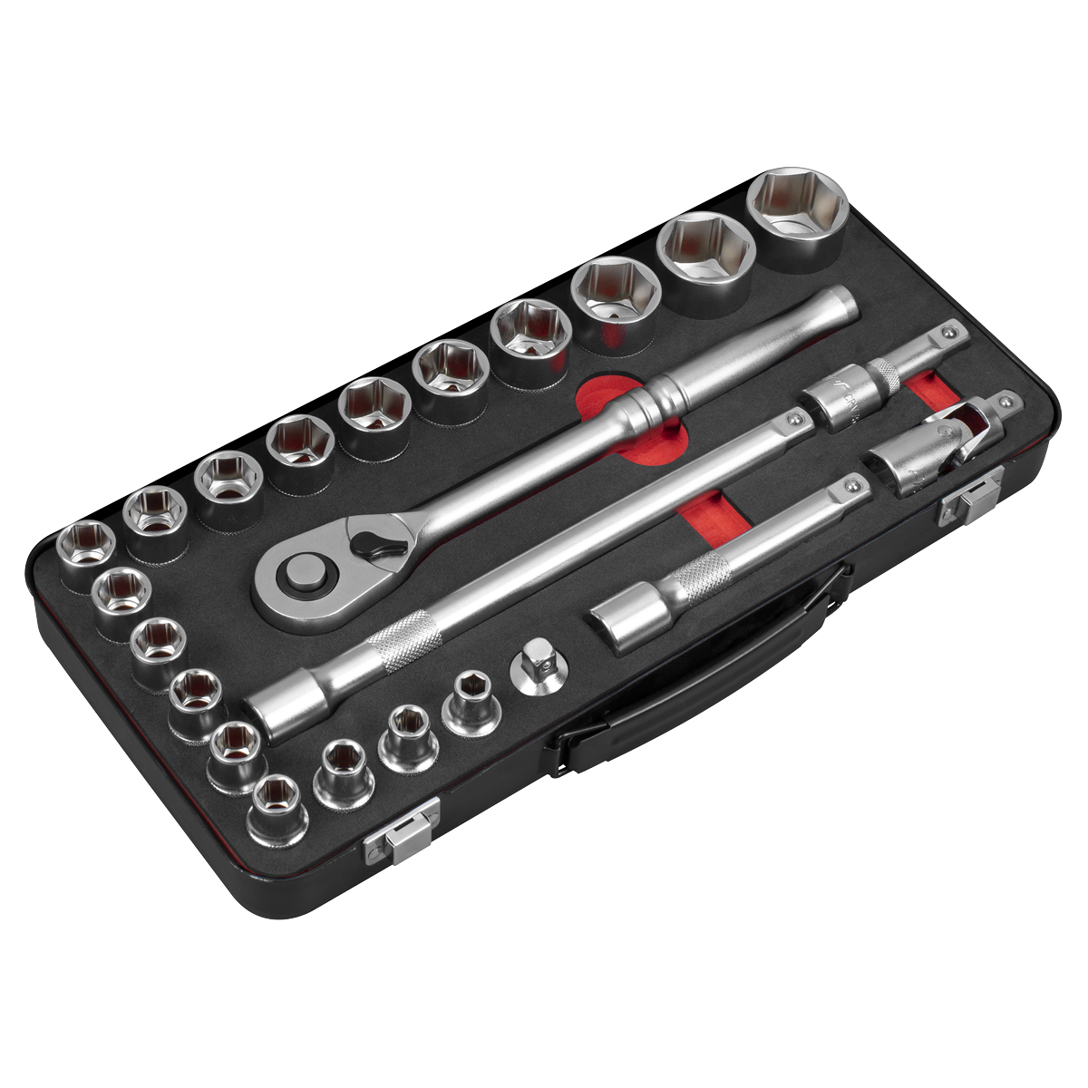 Sealey Socket Set 1/2"Sq Drive 24pc -  Premier Platinum Series