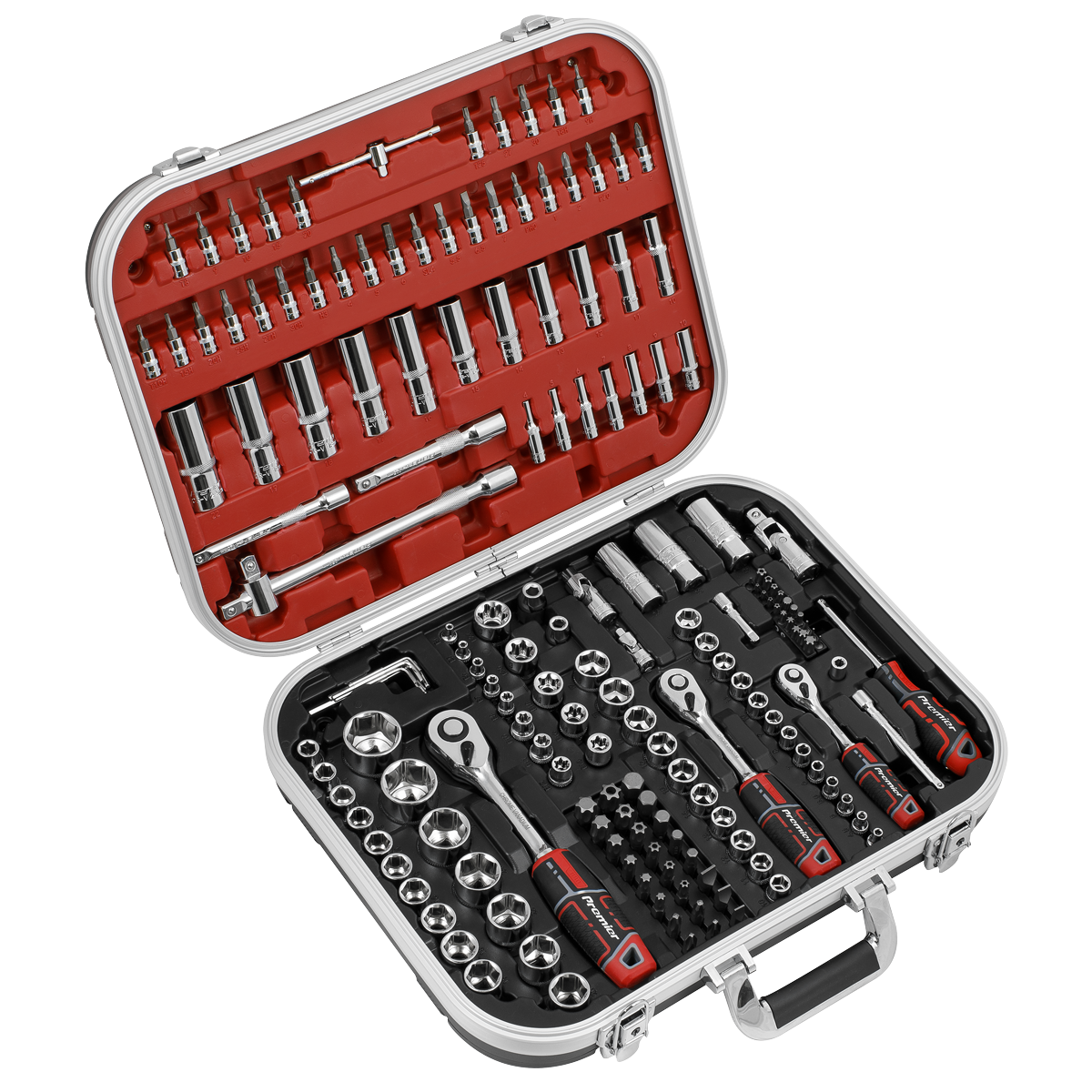 Sealey Socket Set 172pc 1/4", 3/8" & 1/2"Sq Drive WallDrive®