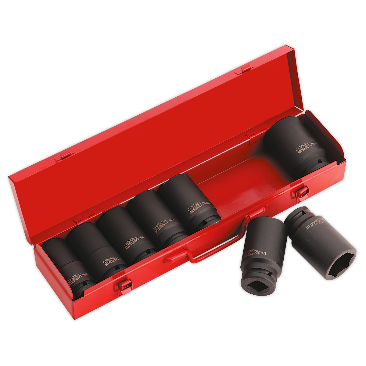 Sealey Impact Socket Set 8pc 3/4"Sq Drive Deep Metric