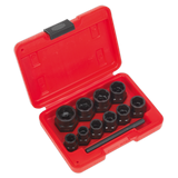 Sealey Bolt Extractor Set 11pc 3/8"Sq Drive or Spanner