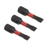 Sealey Slotted 4.5mm Impact Power Tool Bits 25mm - 3pc