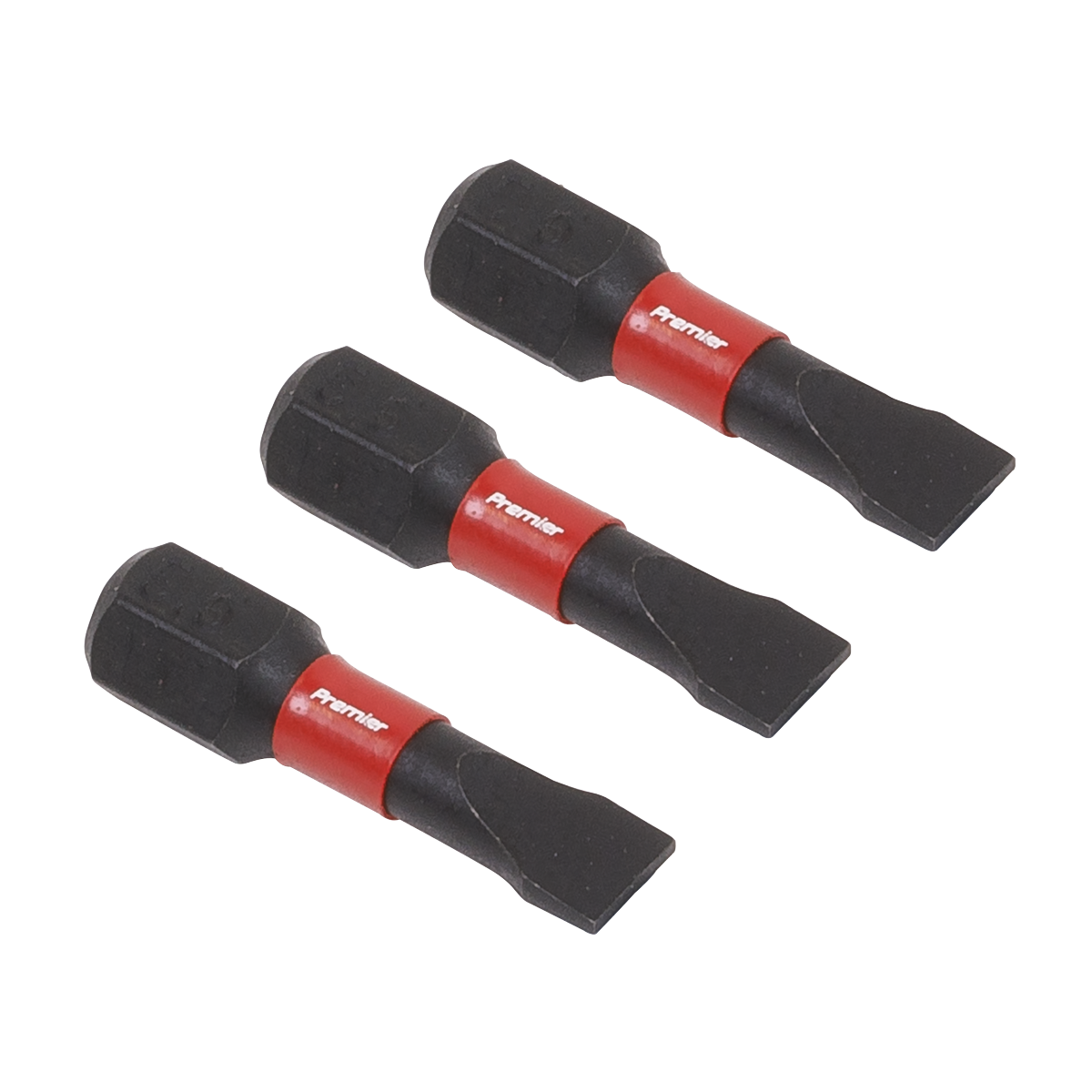 Sealey Slotted 5.5mm Impact Power Tool Bits 25mm - 3pc