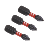 Sealey Phillips #1 Impact Power Tool Bits 25mm - 3pc