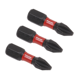Sealey Phillips #2 Impact Power Tool Bits 25mm - 3pc