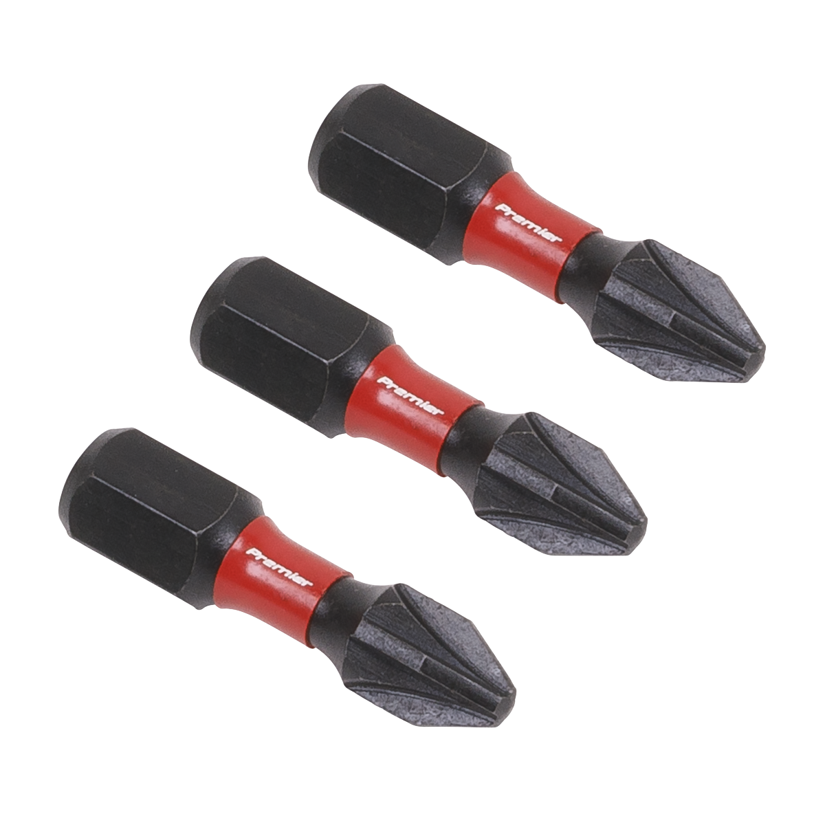 Sealey Pozi #2 Impact Power Tool Bits 25mm - 3pc