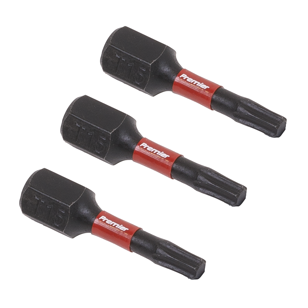 Sealey TRX-Star* T15 Impact Power Tool Bits 25mm - 3pc