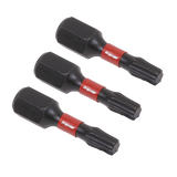 Sealey TRX-Star* T20 Impact Power Tool Bits 25mm - 3pc