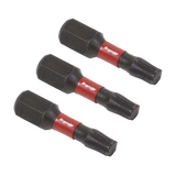 Sealey TRX-Star* T25 Impact Power Tool Bits 25mm - 3pc