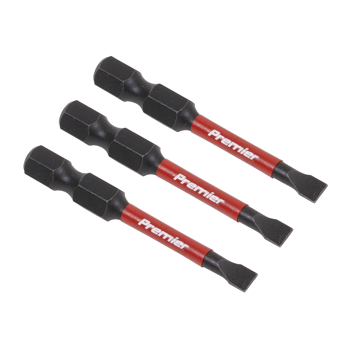 Sealey Slotted 4.5mm Impact Power Tool Bits 50mm - 3pc