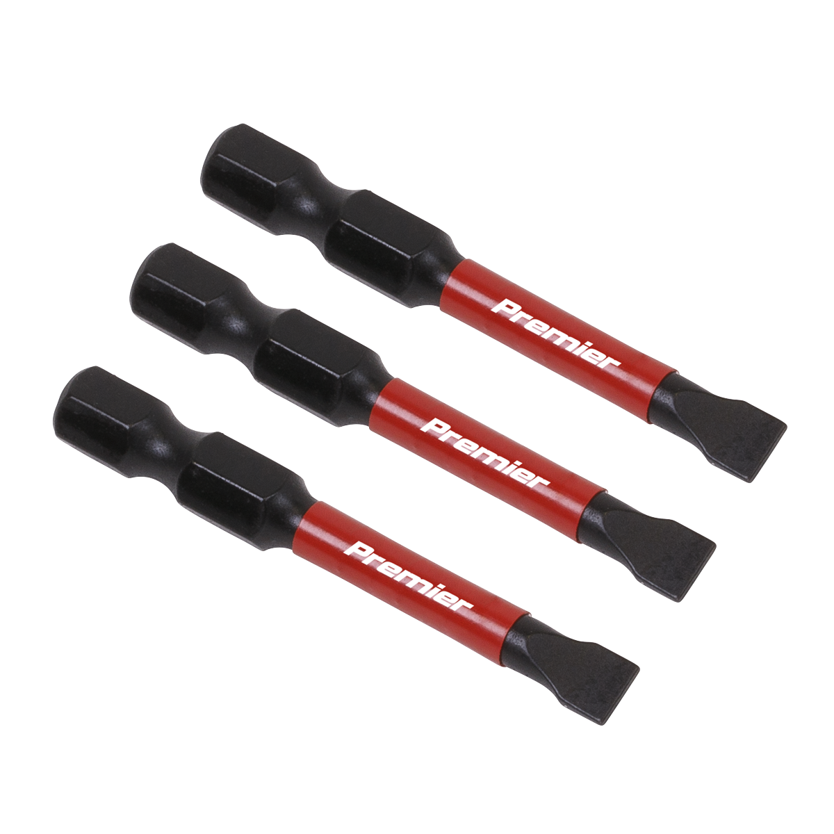 Sealey Slotted 5.5mm Impact Power Tool Bits 50mm - 3pc