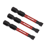 Sealey Slotted 5.5mm Impact Power Tool Bits 50mm - 3pc