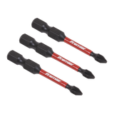 Sealey Pozi #1 Impact Power Tool Bits 50mm - 3pc