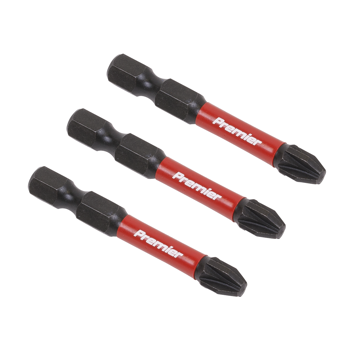 Sealey Pozi #3 Impact Power Tool Bits 50mm - 3pc