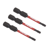 Sealey TRX-Star* T10 Impact Power Tool Bits 50mm - 3pc
