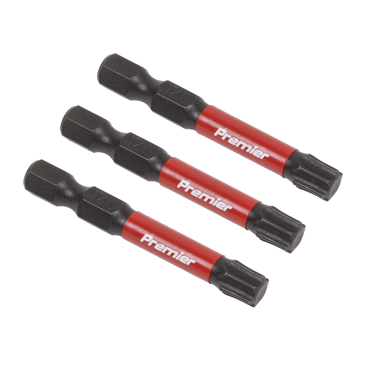 Sealey TRX-Star* T40 Impact Power Tool Bits 50mm - 3pc