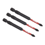Sealey Phillips #1 Impact Power Tool Bits 75mm - 3pc