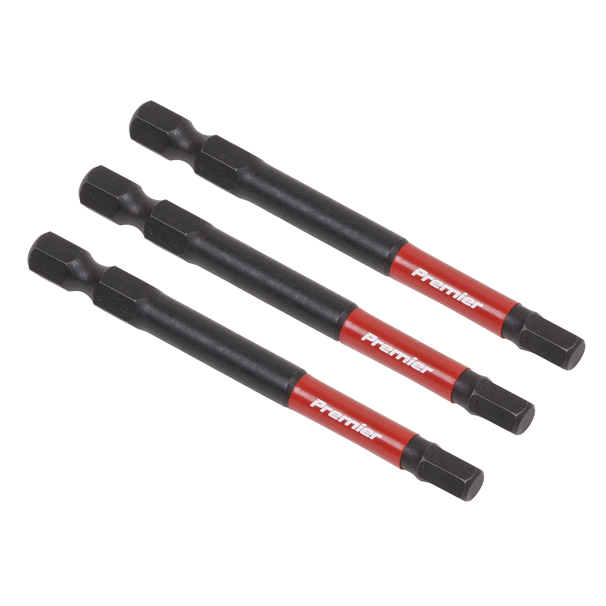 Sealey Hex 5mm Impact Power Tool Bits 75mm - 3pc