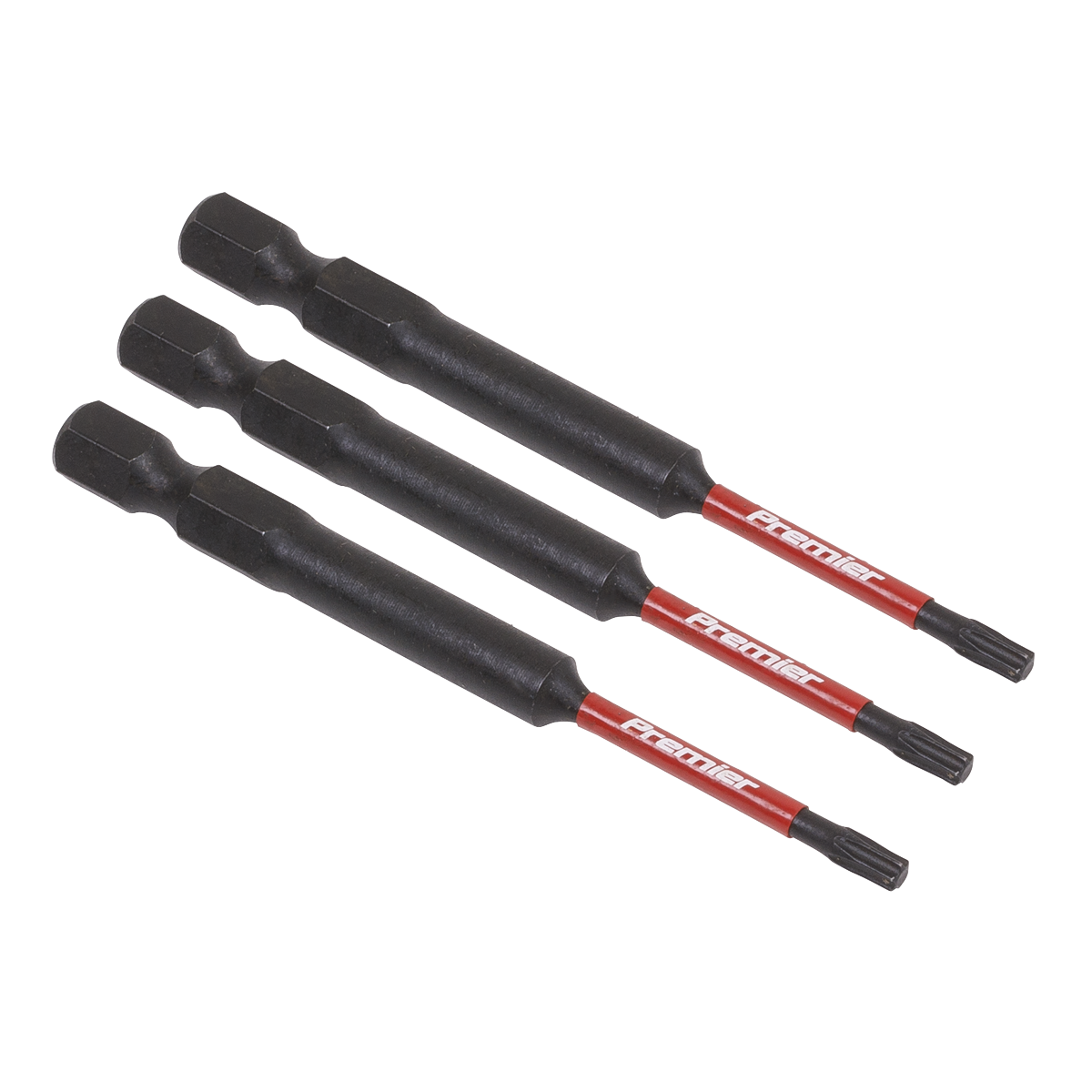 Sealey TRX-Star* T10 Impact Power Tool Bits 75mm - 3pc