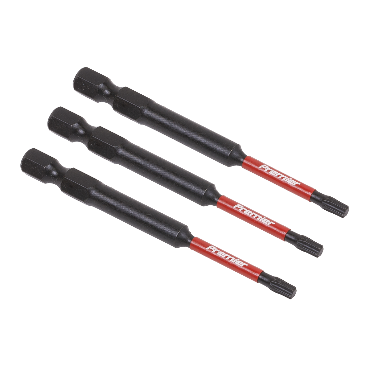 Sealey TRX-Star* T15 Impact Power Tool Bits 75mm - 3pc