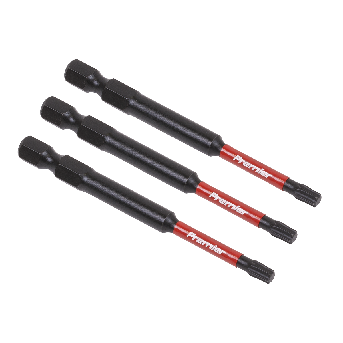 Sealey TRX-Star* T20 Impact Power Tool Bits 75mm - 3pc