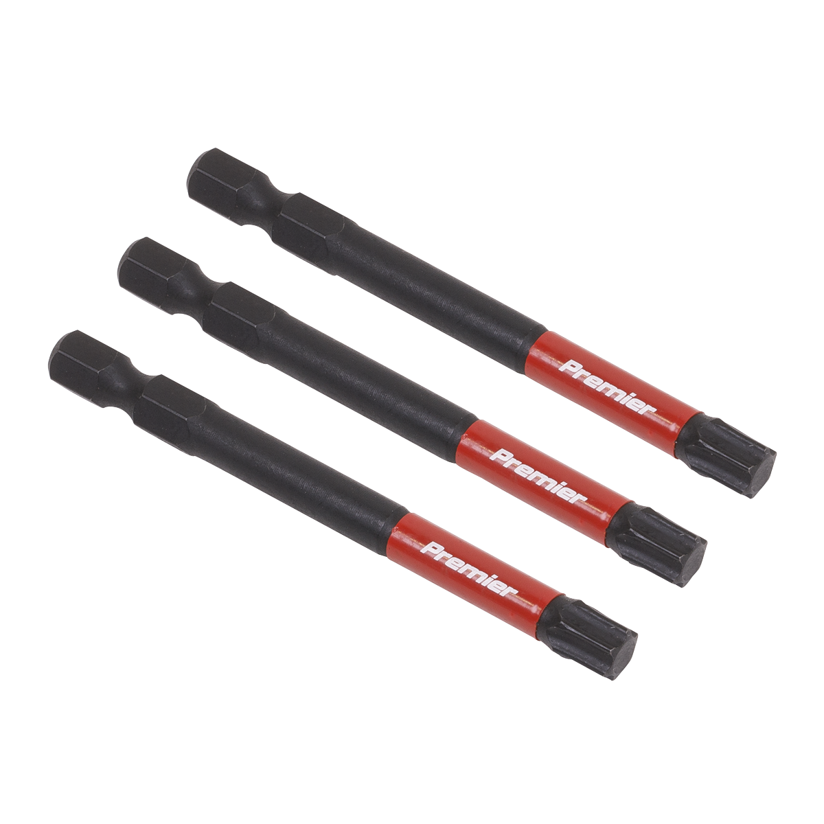 Sealey TRX-Star* T40 Impact Power Tool Bits 75mm - 3pc