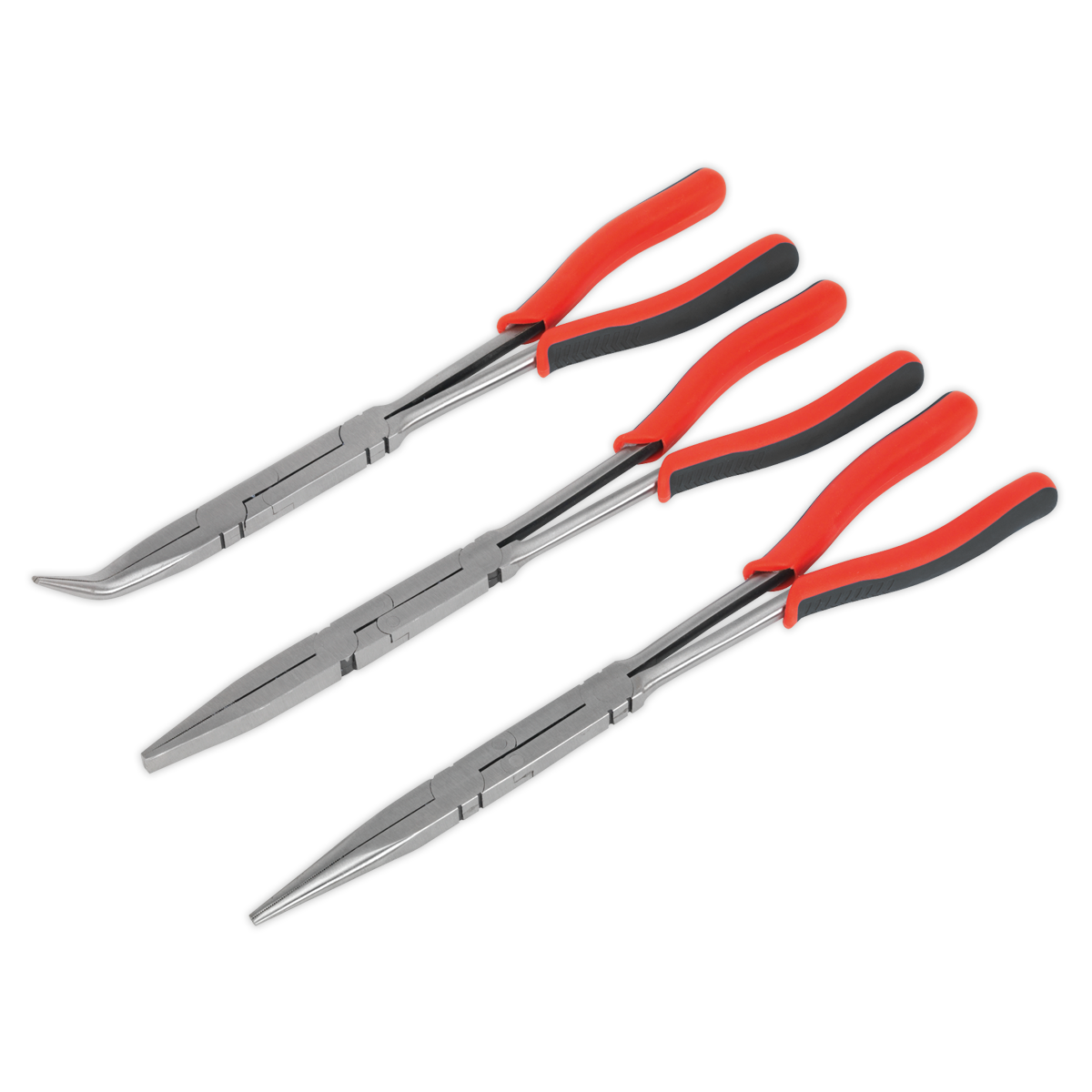 Sealey Double Joint Pliers Set 3pc Long Reach 335mm