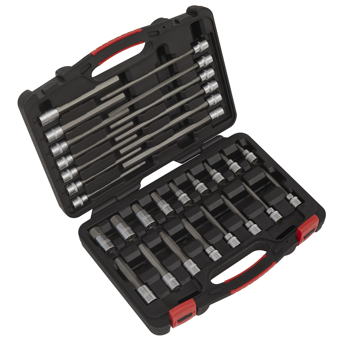 Sealey Hex Socket Bit Set 30pc 3/8"Sq Drive - Platinum Series