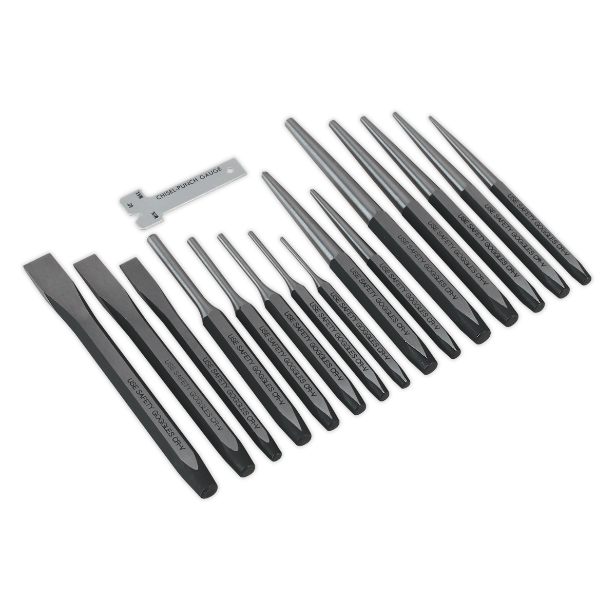 Sealey Punch & Chisel Set 16pc