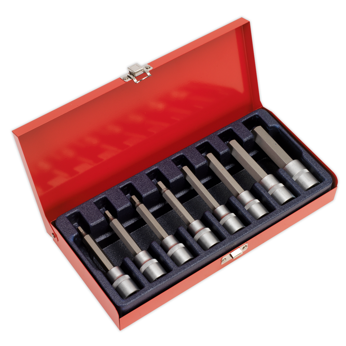 Sealey Hex Socket Bit Set 8pc 1/2"Sq Drive Metric AK9310