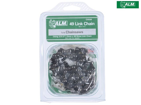 ALM Manufacturing CH049 Chainsaw Chain 3/8in x 49 links 1.3mm - Fits 35cm Bars