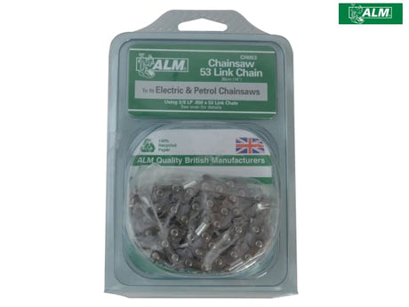 ALM Manufacturing CH053 Chainsaw Chain 3/8in x 53 Links 1.3mm - Fits 35cm Bars