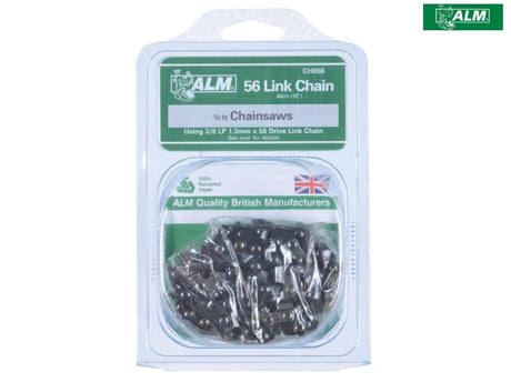 ALM Manufacturing CH056 Chainsaw Chain 3/8in x 56 links 1.3mm - Fits 40cm Bars