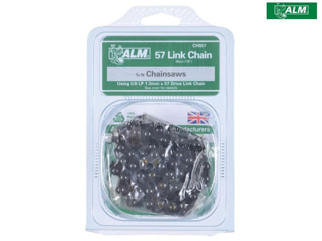 ALM Manufacturing CH057 Chainsaw Chain 3/8in x 57 links 1.3mm - Fits 40cm Bars