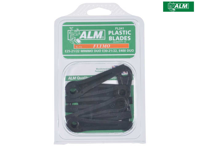 ALM Manufacturing FL241 Plastic Blades Small Hole to Suit Flymo