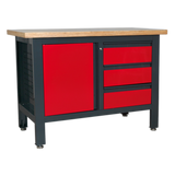 Sealey Workstation with 3 Drawers & Cupboard
