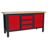 Sealey Workstation with 3 Drawers & 2 Cupboards