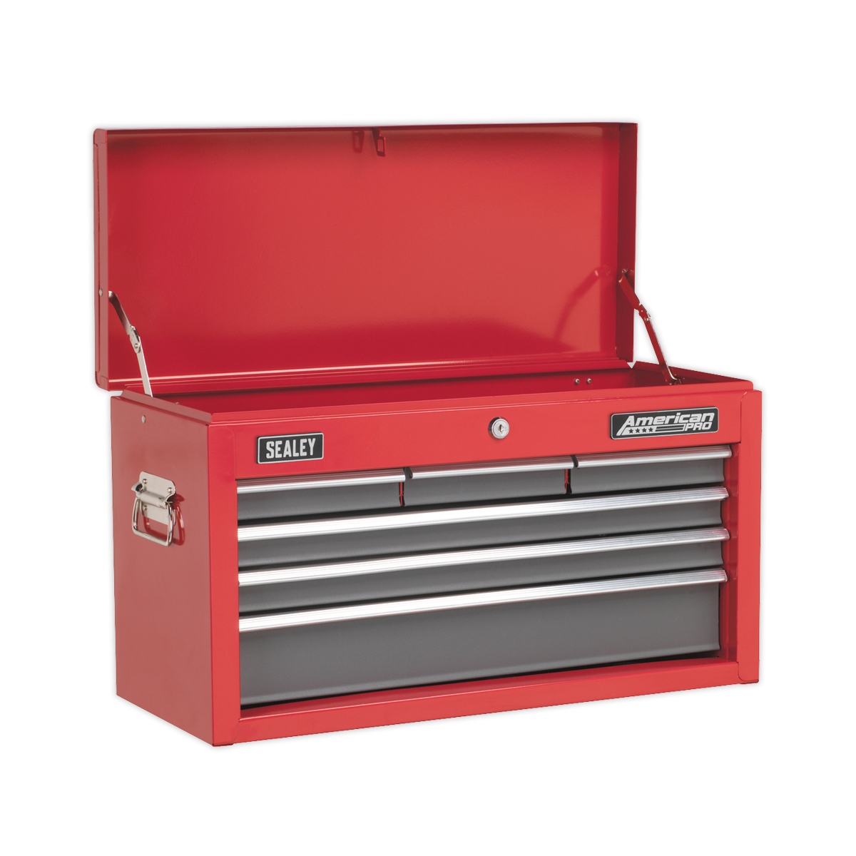 Sealey Topchest 6 Drawer with Ball-Bearing Slides - Red/Grey