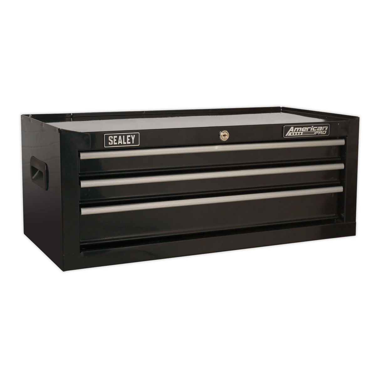 Sealey Mid-Box 3 Drawer with Ball-Bearing Slides - Black AP223B