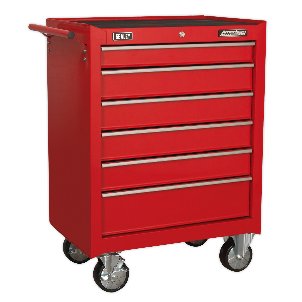 Sealey Rollcab 6 Drawer with Ball-Bearing Slides - Red